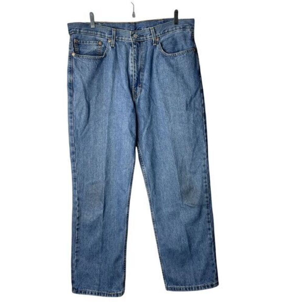 Levi's 550 Relaxed‎ Fit Classic Blue Denim Jeans 100% Cotton Men's W38 L30